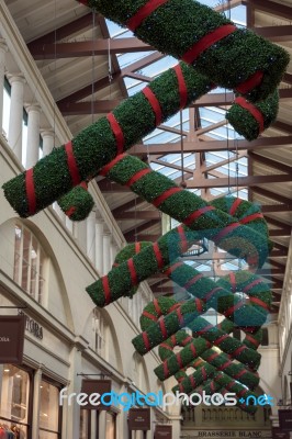 London - November 3 : Christmas Deorations In Covent Garden In L… Stock Photo