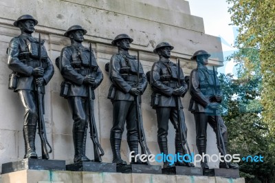 London - November 3 : The Guards Memorial In London On November Stock Photo