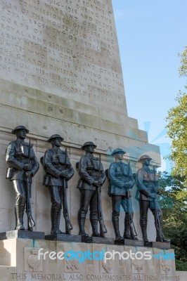 London - November 3 : The Guards Memorial In London On November Stock Photo