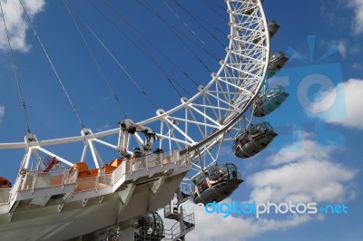 London/uk - March 21 : View Of The London Eye In London On March… Stock Photo