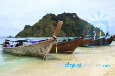 Long Tail Boat Andaman Sea Style In Krabi Provice Southern Of Th… Stock Photo