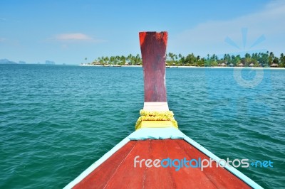 Long Tail Boat Head Stock Photo