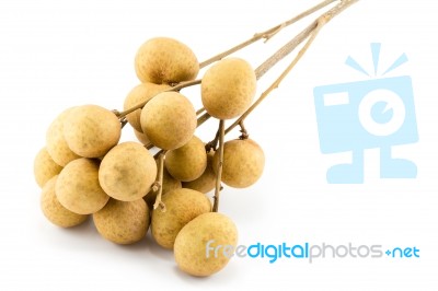 Longan Isolated On A White Background Stock Photo