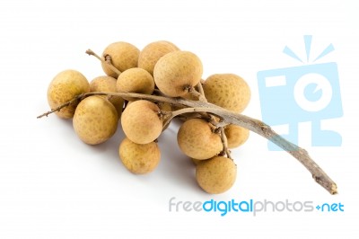 Longan Isolated On A White Background Stock Photo