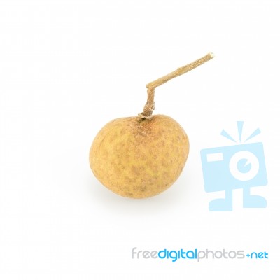 Longan Isolated On A White Background Stock Photo