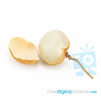 Longan Isolated On A White Background Stock Photo