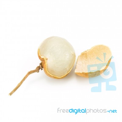 Longan Isolated On A White Background Stock Photo