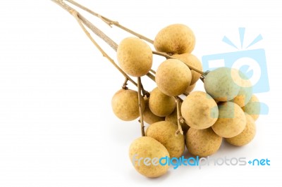 Longan Isolated On A White Background Stock Photo