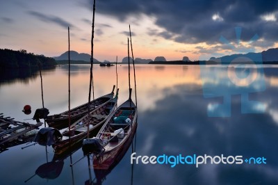 Longtail Boats Stock Photo