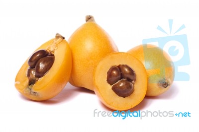 Loquat Fruit Stock Photo