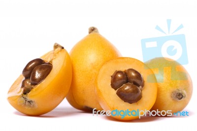 Loquat Fruit Stock Photo