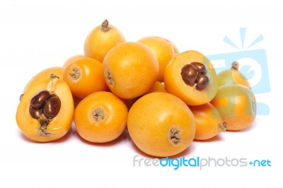 Loquat Fruit Stock Photo