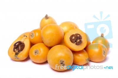 Loquat Fruit Stock Photo