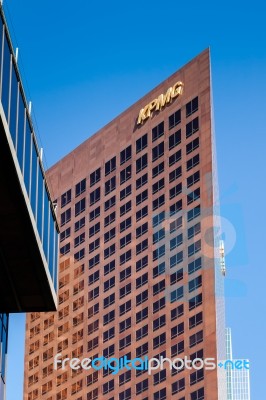 Los Angeles, California/usa - July 28 : Kpmg Building In The Fin… Stock Photo