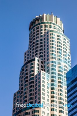 Los Angeles, California/usa - July 28 : Skyscraper In The Financ… Stock Photo