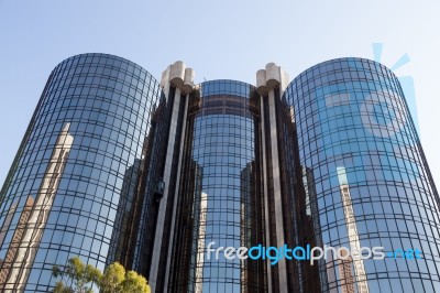 Los Angeles, California/usa - July 28 : Skyscraper In The Financ… Stock Photo