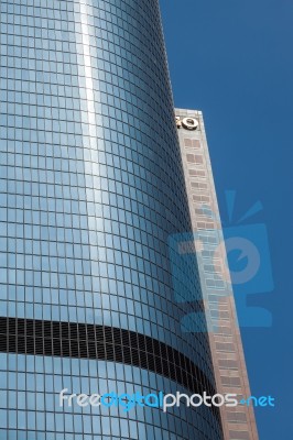 Los Angeles, California/usa - July 28 : Skyscraper In The Financ… Stock Photo