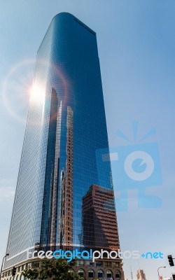 Los Angeles, California/usa - July 28 : Skyscraper In The Financ… Stock Photo