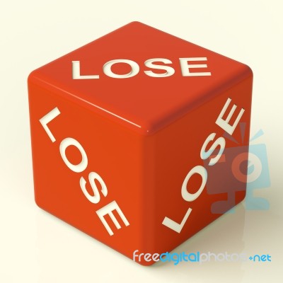 Lose Dice Stock Image