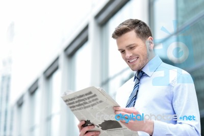 Lot Of Good Things Today In Paper ! Stock Photo