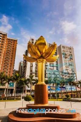 Lotus Square In Macau Stock Photo