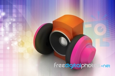 Loudspeaker And Headset Stock Image