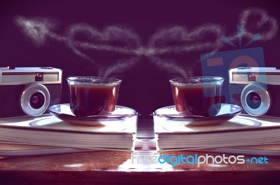 Love And Coffee Stock Photo