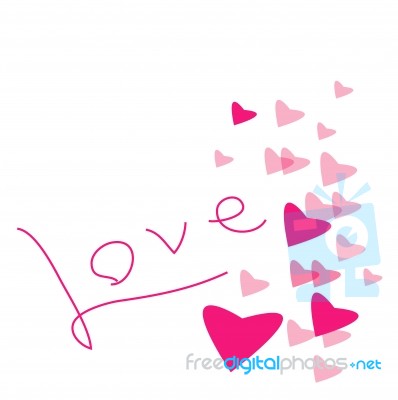 Love And Heart Stock Image