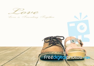 Love And Romance Concept Background Vintage Style Stock Photo