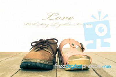 Love And Romance Concept Background Vintage Style Center View Stock Photo