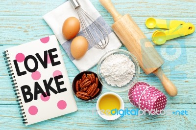 Love Baking Concept Stock Photo