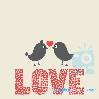 Love Bird Bird Stock Image