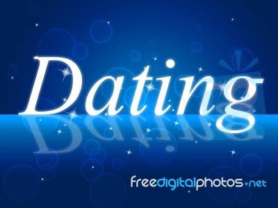 Love Dating Represents Date Heart And Romance Stock Image