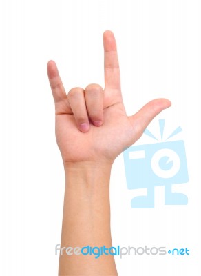 Love Hand Sign Stock Photo