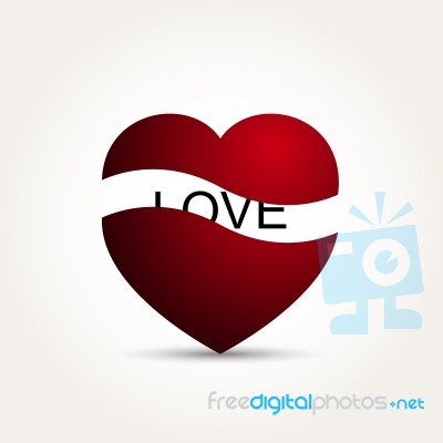  Love Heart Stock Image