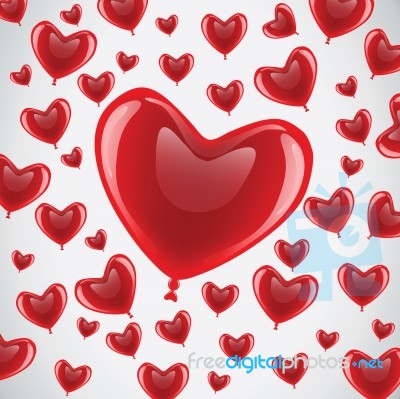 Love Heart Background Stock Image