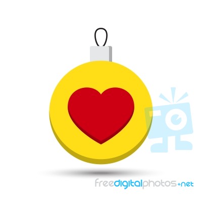  Love Heart Ball Stock Image