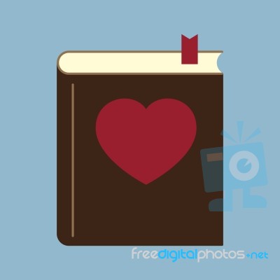 Love Heart Book Stock Image