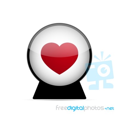  Love Heart Dome Illustration Stock Image