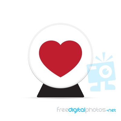  Love Heart Dome Illustration Stock Image