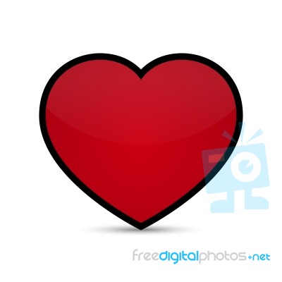  Love Heart Illustration Stock Image