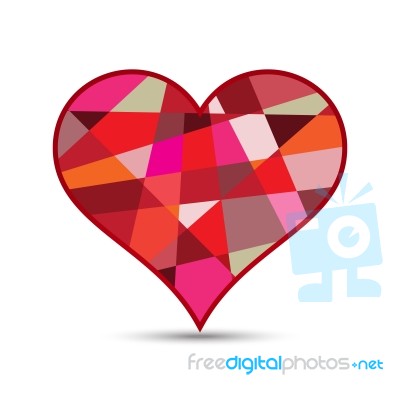  Love Heart Illustration Stock Image