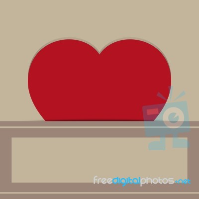 Love Heart  Illustration Stock Image