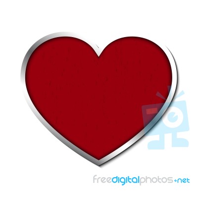 Love Heart Metal Stock Image