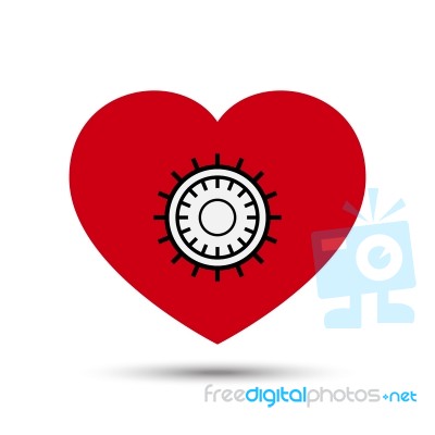  Love Heart Safe Security Concept Stock Image