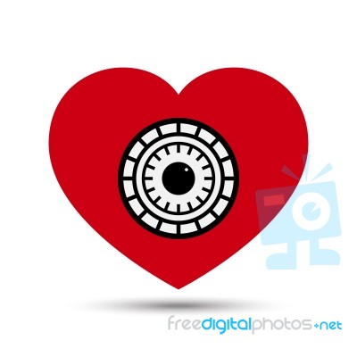  Love Heart Safe Security Concept Stock Image