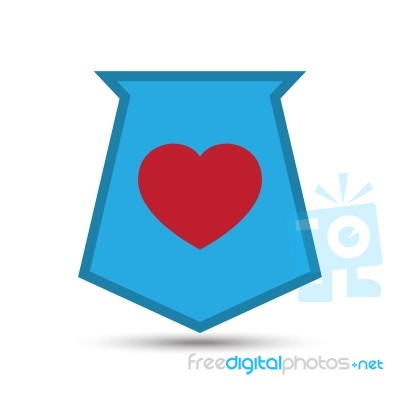  Love Heart Shield Illustration Stock Image