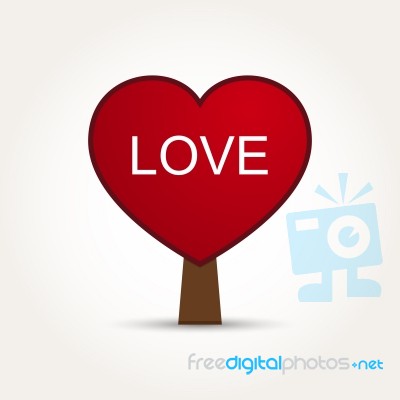  Love Heart Tree Stock Image