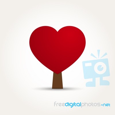  Love Heart Tree Stock Image