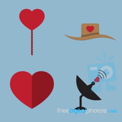 Love Icon Set Stock Image